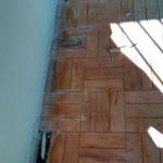 Tratamento de piso de madeira